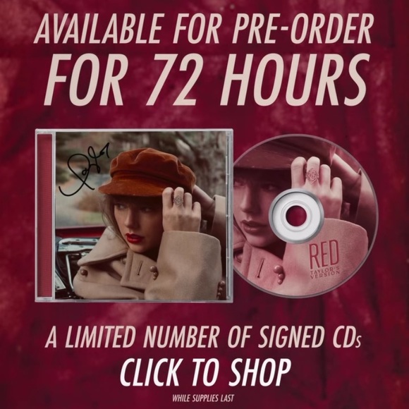 SIGNED Taylor Swift Red CD - Picture 4 of 6